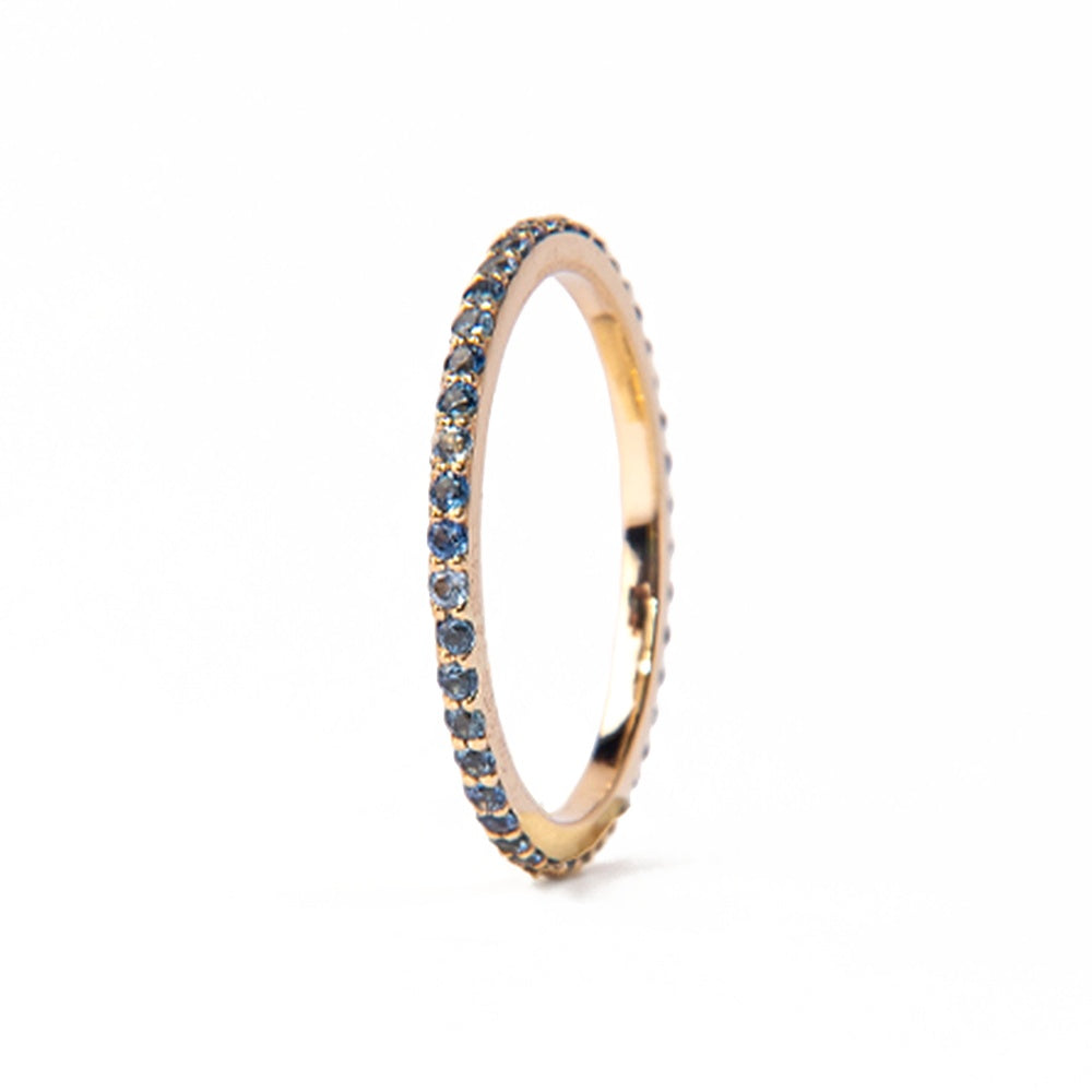 Aurora Stack Ring (Light Blue)
