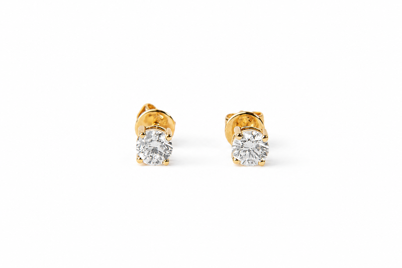 Iris Diamond Stud Earrings