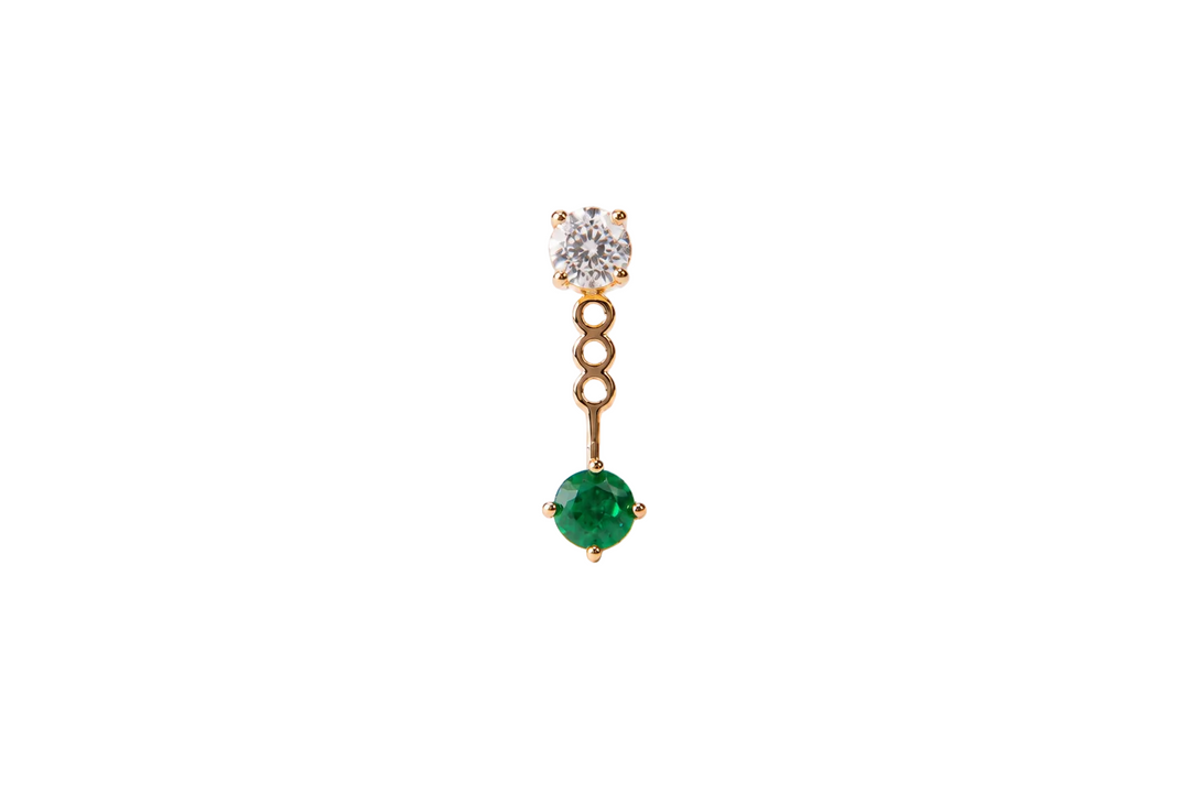 Maia Circle Backing Earring