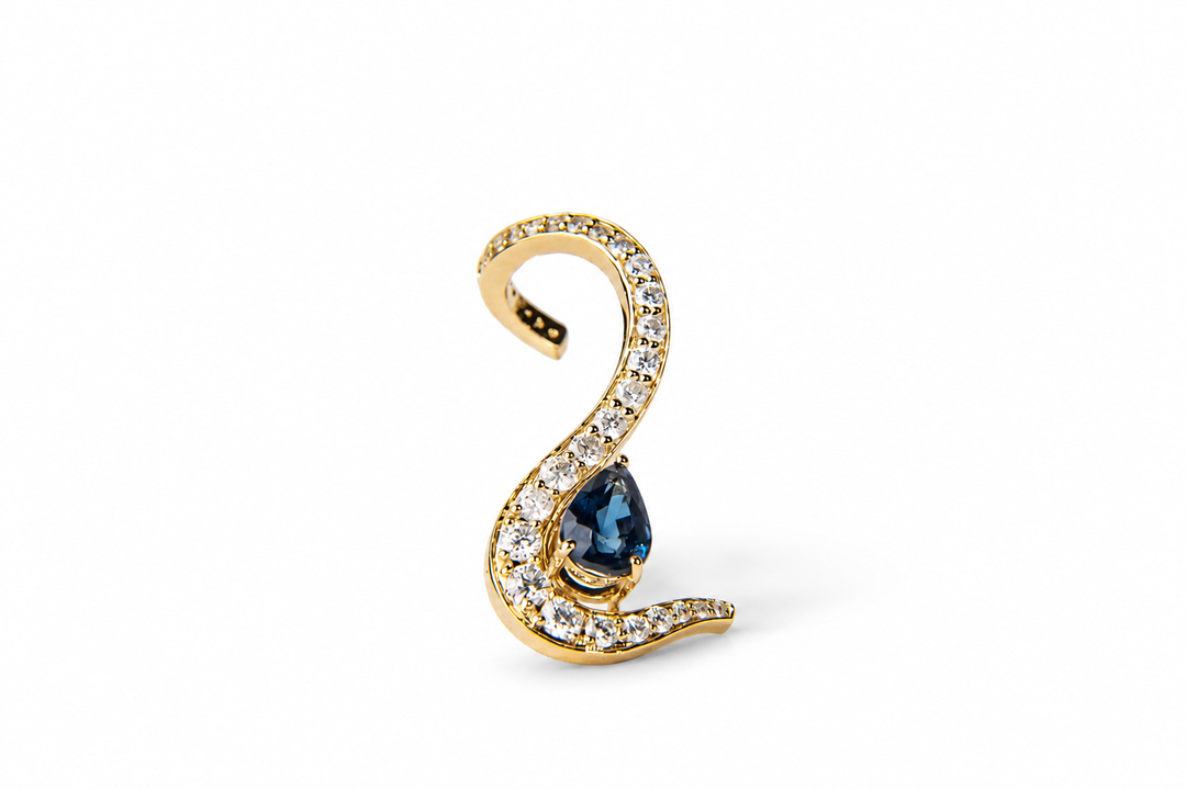 Opaline Earring (Dark Blue)