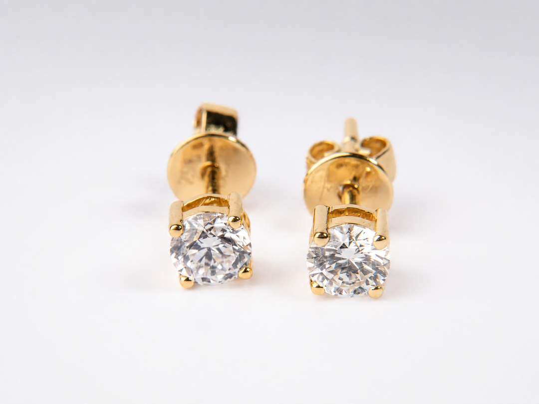 Iris Diamond Stud Earrings